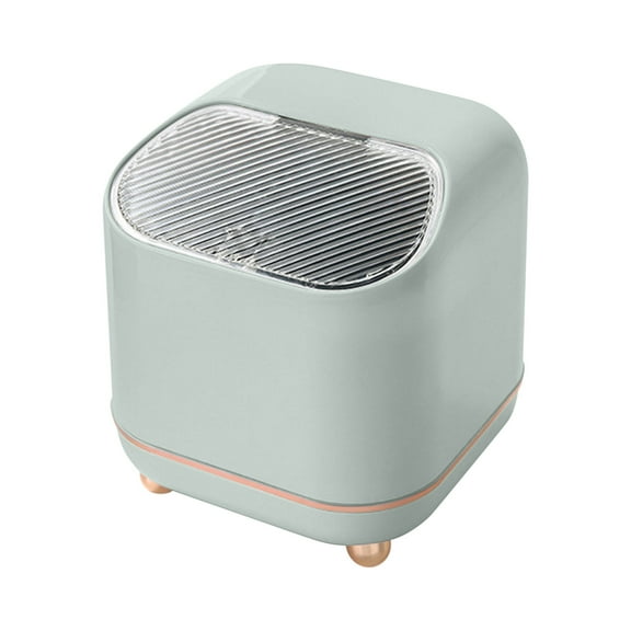 Kiplyki Flash Mini Trash Can With Lid - Removable Small Garbage Can,Plastic Trash Bin, Counter Top Wastebasket, Counter Garbage Lint Bin For Bathroom,Office,Kitchen,Desk,Cof