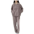 thumbnail image 1 of Kiplyki Flash Womens Sleepshirts Nightgown Fall and Winter Standing Collar Thickened Set Suit Home Clothing Long Sleeve Trousers Pajama, 1 of 3