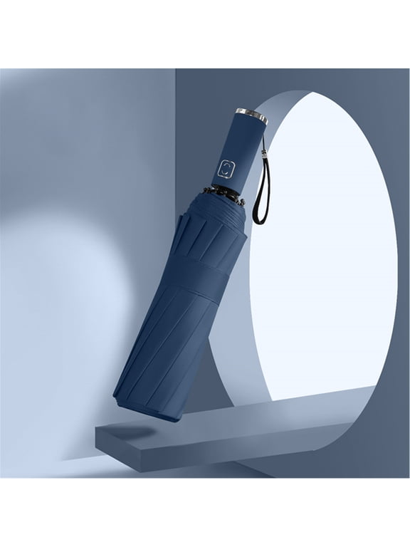 Folding Travel Windproof 12 Ribs Anti-UV Automatic Reverse Umbrellas