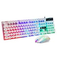 thumbnail image 1 of Kiplyki GTX300 Punk Keyboard Mouse Backlight Game E-sports Suit USB Wired Luminous Suspension Key Mouse Suit 104 Key Mechanical Handle, 1 of 5