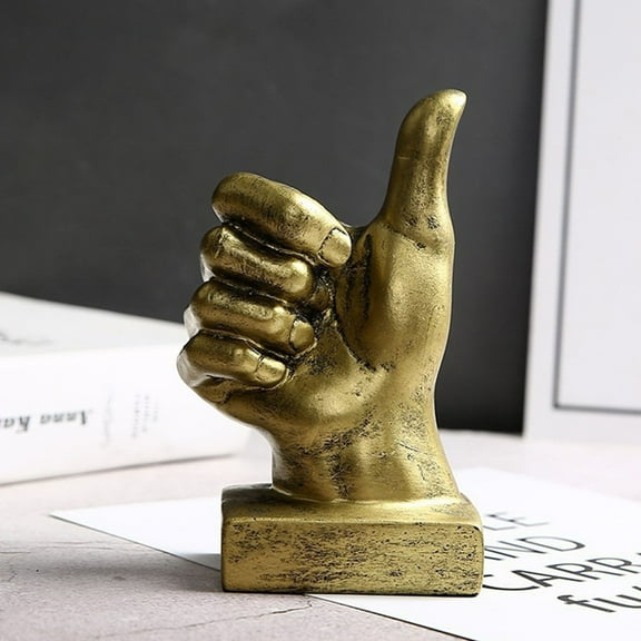 Kiplyki Gesture Finger Model Home Decoration Bar Model Room Desktop Decoration Resin Craft Gift Luxury