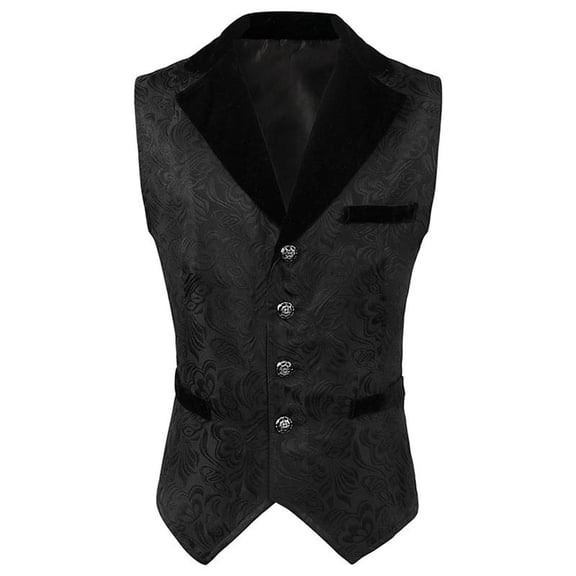 Kiplyki Gothic Dress for Women Vest Medieval Court Gown Vintage Swallowtail Slim Waist Wrap Up Vest Coat