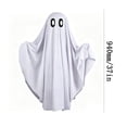 thumbnail image 1 of Kiplyki Halloween Ghost Cloak, White Sheet Ghost Costume Spooky Cape with Pumpkin Bag, Role Play Masquerade Party Decorations, Horror Themed Cosplay Outfit, 1 of 9