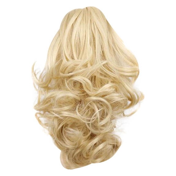 Kiplyki High Temperature Silk Wig Female Short Hair Ponytail Short Curly Ponytail