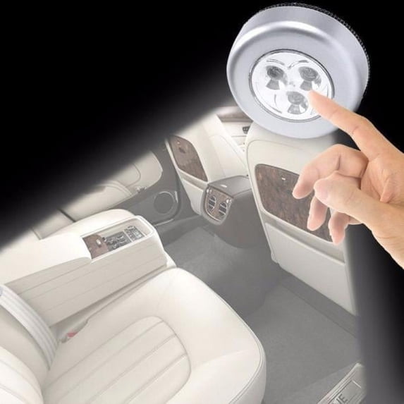 Kiplyki Home 3 LED Light Battery Powered Tap Push Stick Touch Night Emergency Car Lamp