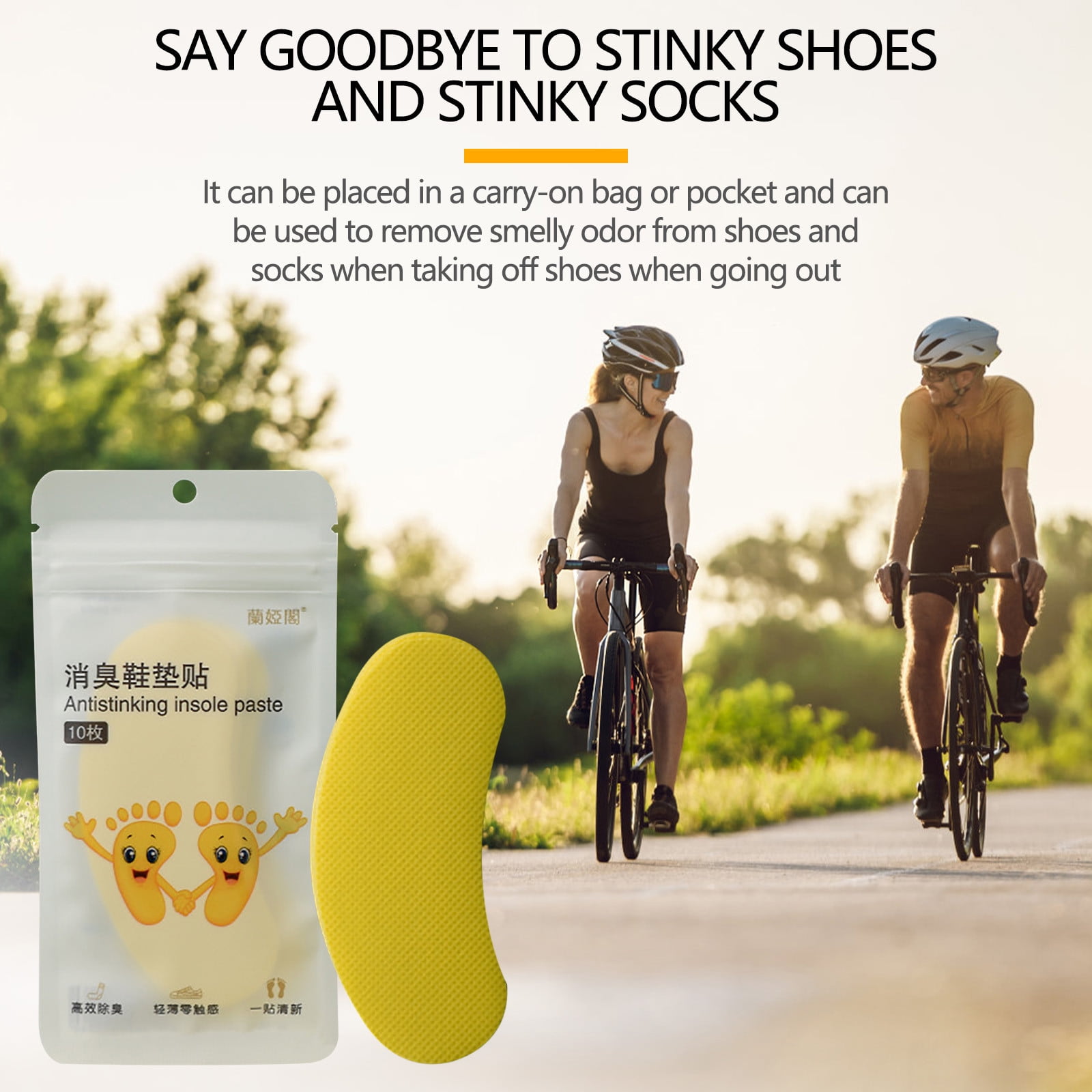 Kiplyki Home Savings Wetness and Odor Absorbing Activated Charcoal Shoe Insoles to Naturally