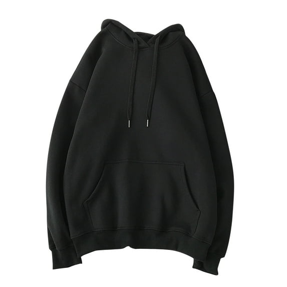 Kiplyki Hoodies for Men 2023 New Casual Patch Work Hooded Top Blouse Sweatshirt With Pockets Coat