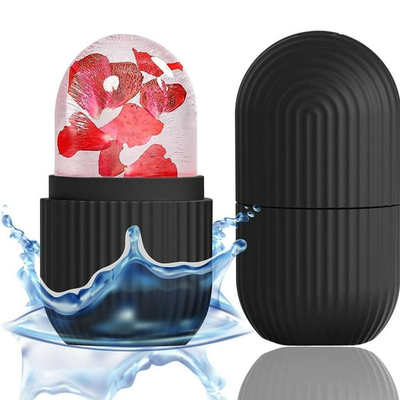 Kiplyki Ice Face Roller for Eyes and Neck Naturally Conditioning Skin Care, De Puff Eye Bags Reduce Migraine Pain, Refillable Ice Roller Tool