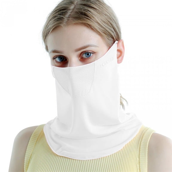 Kiplyki Ice Silk Sunscreen Mask Women's Three-dimensional Thin Breathable Face Mask In Summer