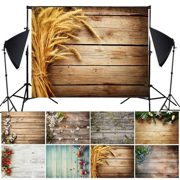 Kiplyki Imitation Wood Grain Photography Props 3D Photo Background Cloth Presentation