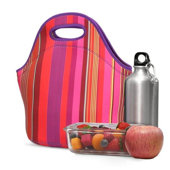Kiplyki Insulated Neoprene Lunch Bag Tote Handbag Lunchbox Food Container Tote Cooler Warm Pouch For School Work Office