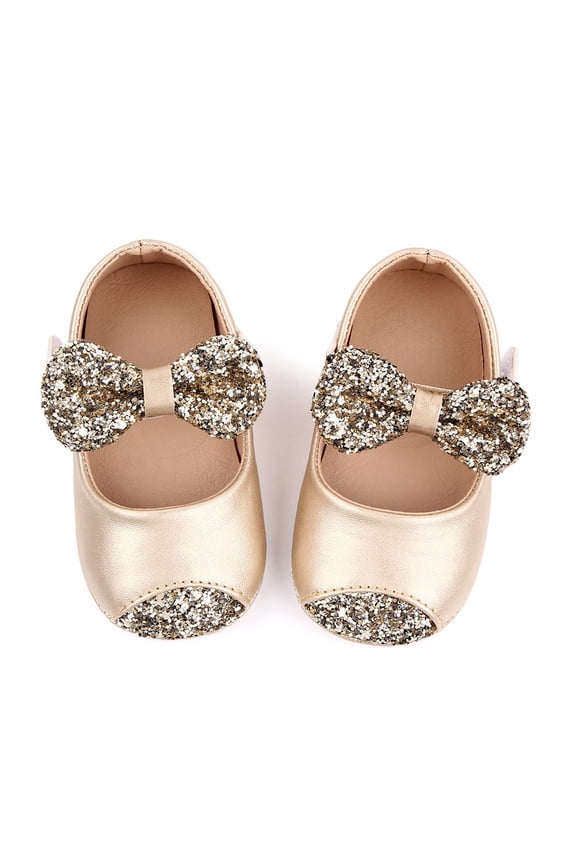 Kid Shoes Newborn Kids Girls Bowknot Leather Shoe Soft First Walking Princess Shoe