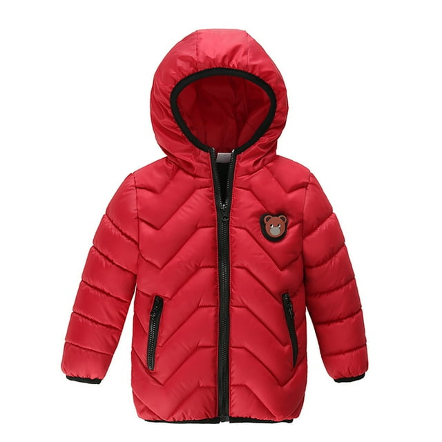 Kiplyki Kids Winter Coats Discount Boys Girls Baby Solid Winter Hooded