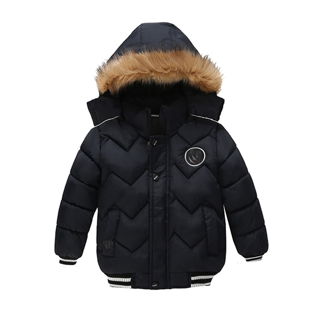Kiplyki Kids Winter Coats Discount Toddler Baby Boys Girls Winter Jacket Zipper Button Hooded