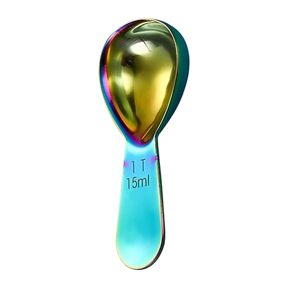 Kiplyki Long Handle Measuring Spoon, Stainless Steel Table Spoon Coffee Scoop with Non-slip Handle for Coffee Brewing, Cooking, Baking (1 Pack)