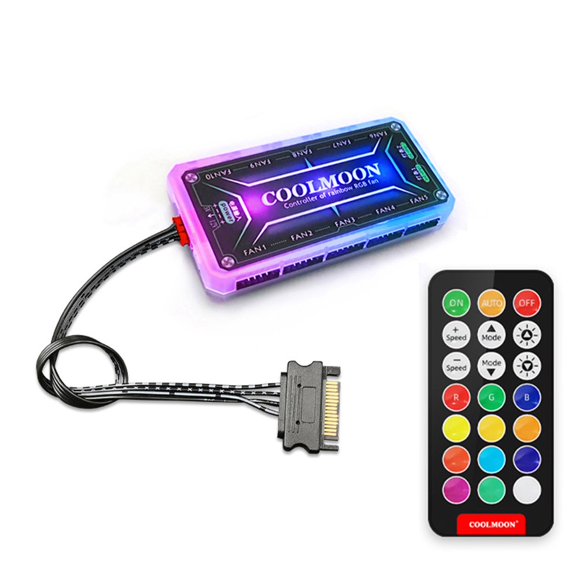 Kiplyki Magic Diamond 120mm ARGB PWM Case Fan For PC Computer Cooling System, 6Pin 5V Support Program Controlled Lighting, RGB Quiet Cooling Fan