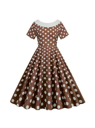 Pin up polka dot dress sales