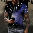 thumbnail image 1 of Kiplyki Men's Unisex Daily T Shirt 3D Print Graphic Prints Animal Print Long Sleeve Tops Casual Bloue, 1 of 9