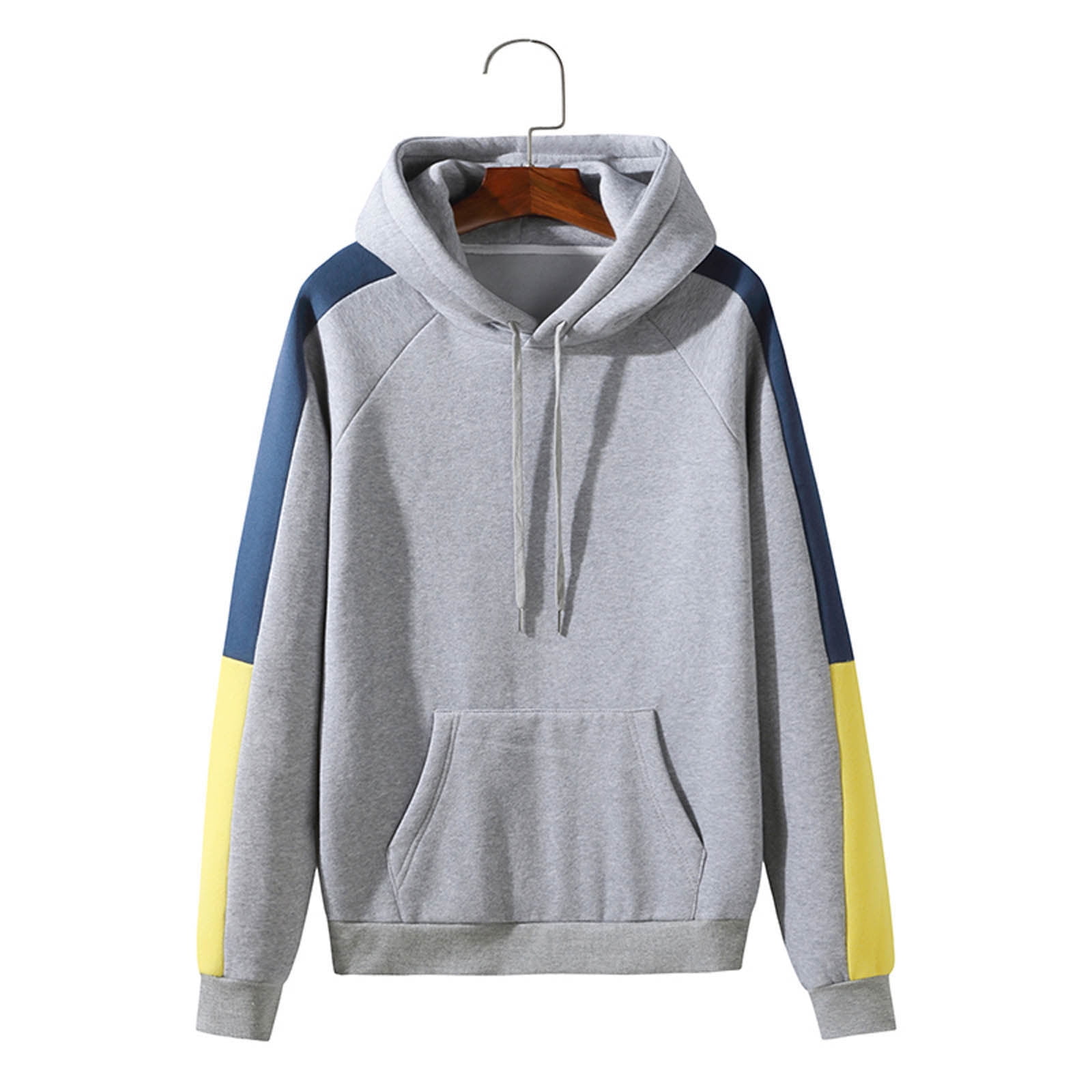 Casual Colorblock Patchwork Contrast Hooded Hoodies Casual Colorblock Patchwork Contrast Hooded Hoodies