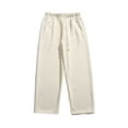 thumbnail image 1 of Kiplyki Mens Sports Pant Flash Deals Heavy Solid Color Straight Leg Wide Leg Casual Pants, 1 of 5