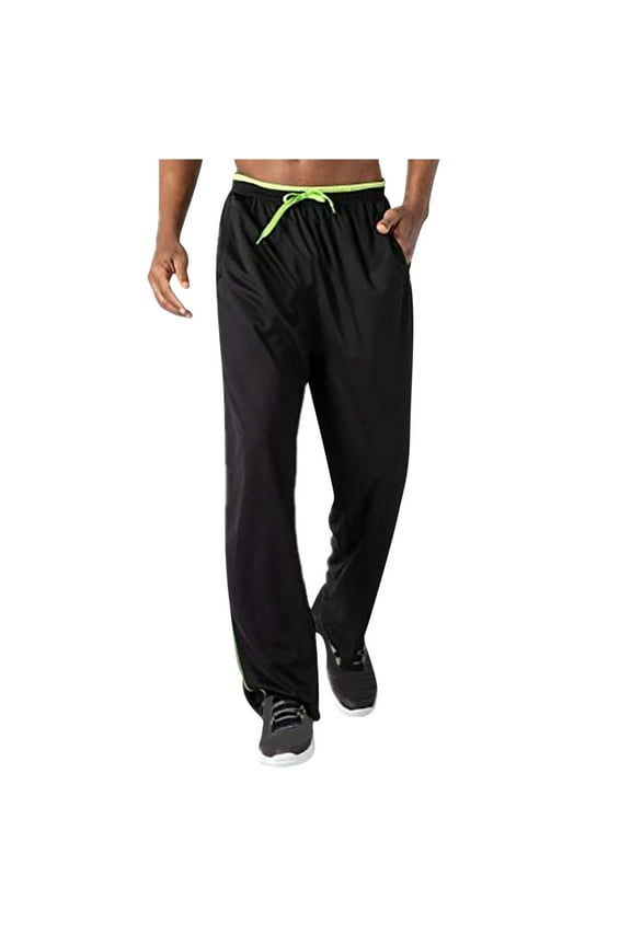 Mens Sports Pant Flash New Mesh Drawstring Elastic Breathable SweatCasual Pants