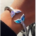 thumbnail image 1 of Kiplyki Mermaid Tail Bracelet Bracelet Adjustable Opening Bracelet Girls Jewelry Gift, 1 of 8