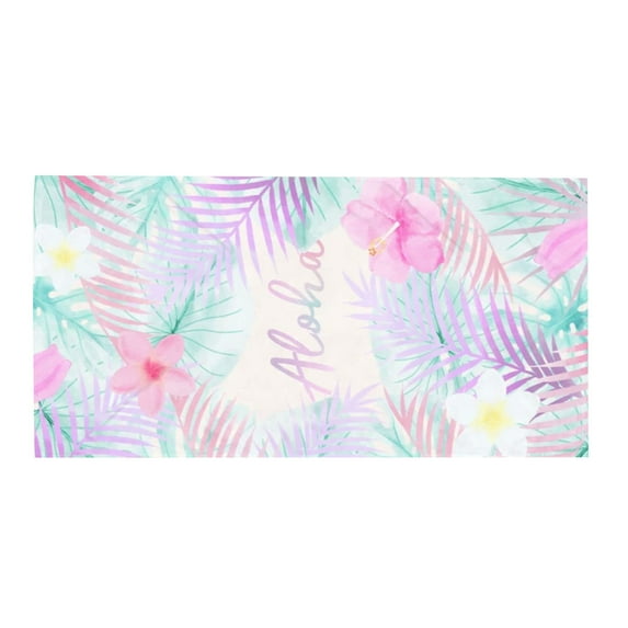 Kiplyki Microfiber Beach Towel Super Lightweight Watercolor Turtle Pattern Bath Towel Sandproof Beach Blanket Multi-Purpose Towel For Travel