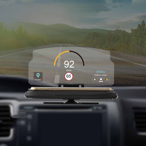 Kiplyki Mobile Holder HUD Car Navigation Projector Head Up Display Qi Intelligent Induction Wireless Fast Charging Compatible With Android And IOS