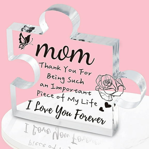 Kiplyki Mother's Day Acrylic Puzzle For And Father's Day Anniversary Decorations