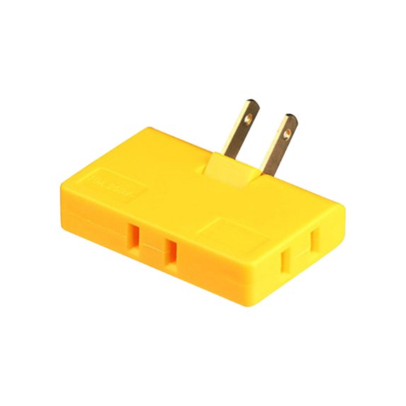 Kiplyki Multi-head Plug Into One-turn Split-head Variational Converter Three-term Two-claw Flat-foot Plug-in Triangular Socket Two Holes Long And Empty