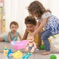 thumbnail image 1 of Kiplyki New Arrivals Enamelled Doll Bath Set Children's Play House Bath Doll-border New Products, 1 of 5
