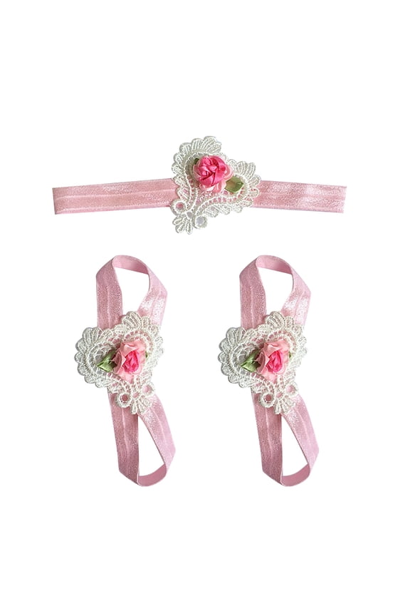 New Arrivals Set for Baby Child Flower Three-piece Photo Decoration