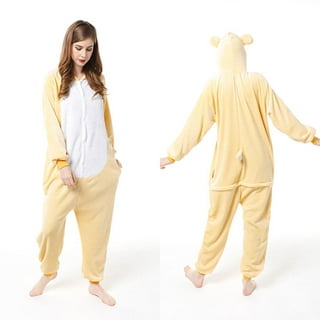 Unisex Adult Onesie Pajamas Animal One Piece Flannel Jumpsuit Cosplay  Costume Sleepwear for Women Men 