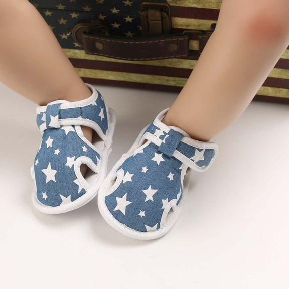 Kiplyki New Arrivals Toddler Shoes Girls and Boys Cute Sandals Printed Soft Sole Cutout Sandals