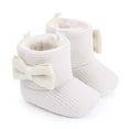 thumbnail image 1 of Kiplyki New Arrivals Toddler Shoes Winter Boys Girls Bow Thicken Velvet Snow Boots, 1 of 8
