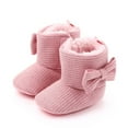 thumbnail image 1 of Kiplyki New Arrivals Toddler Shoes Winter Boys Girls Bow Thicken Velvet Snow Boots, 1 of 7
