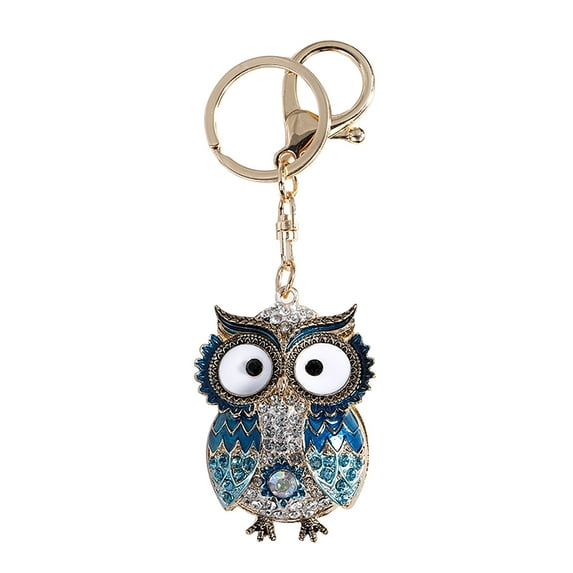 Kiplyki New Creative Series Big Eye Owl alloy Diamond Keychain