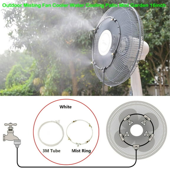 Kiplyki Outdoor Misting Fan Cooler 16In nozzle Outdoor misting fan cooler Fan Mount