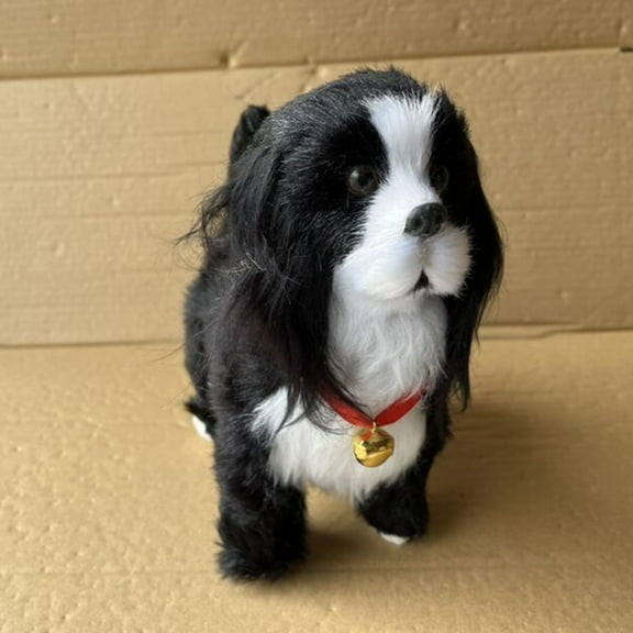 Pet Robot Dog Toys Interactive Electronic Plush Puppy Sound Control Teddy Walk Bark With Music Touching Control Robotic Pet