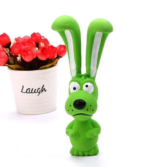 Pet Dog Toys Naughty Dogs Cute Rabbit-Shape Dogs Voice Latex Products Molar Toys