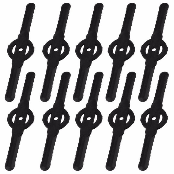Kiplyki Plastic Long Trim.mer Mower Head Blade Gardening Lawn Tool Accessory 10pcs