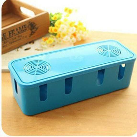 Kiplyki Power Cord Socket Storage Box With Cooling Hole Strip Finishing Box