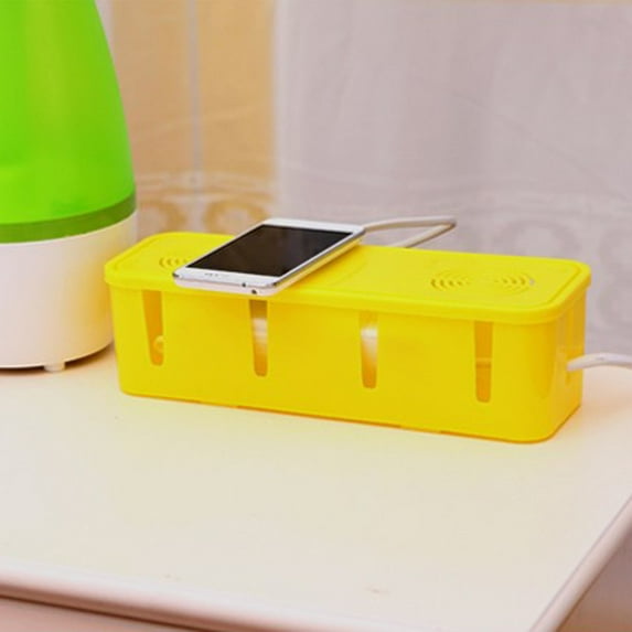 Kiplyki Power Cord Socket Storage Box With Cooling Hole Strip Finishing Box