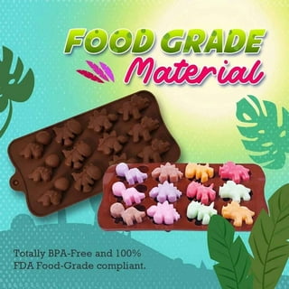 Funbaky Silicone Candy Molds Gummy Molds - Chocolate Molds Mini Dinosaur  Mold, Cat Claw Mold, Ring Mold BPA Free Nonstick Set of 4
