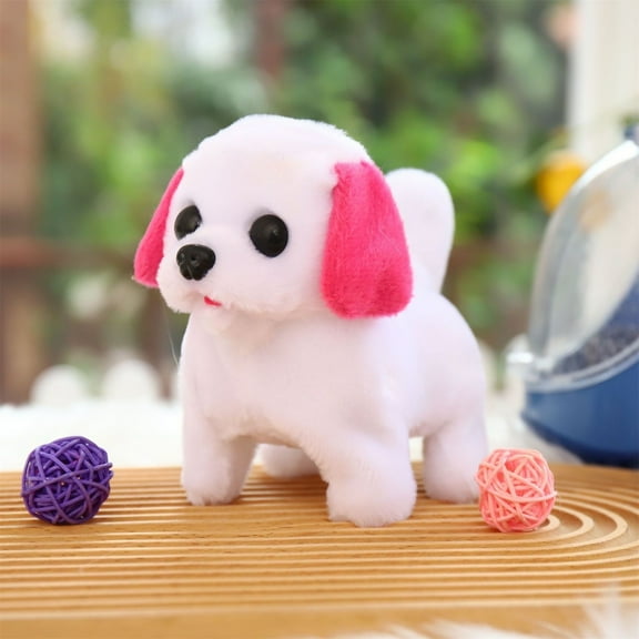 Kiplyki Simulation Plush Electric Puppy Pet Toy Dog Can Walk And Call Toy Dog Children閳ユ獨 Gift