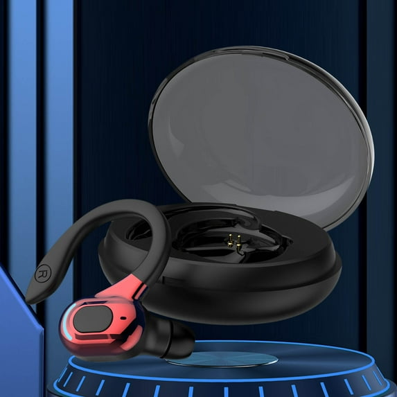 Kiplyki Single Ear Headset Bluetooth Headphones Handsfree Wireless Headset Business Headset Drive Call Sports Earphones