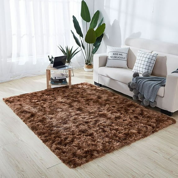 Kiplyki Soft Rugs Anti-Skid Shaggy Area Rug Dining Room Home Bedroom Carpet Floor