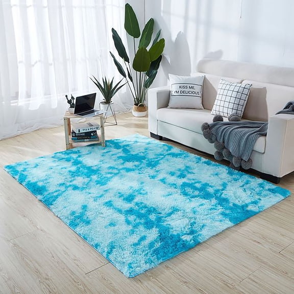 Kiplyki Soft Rugs Anti-Skid Shaggy Area Rug Dining Room Home Bedroom Carpet Floor