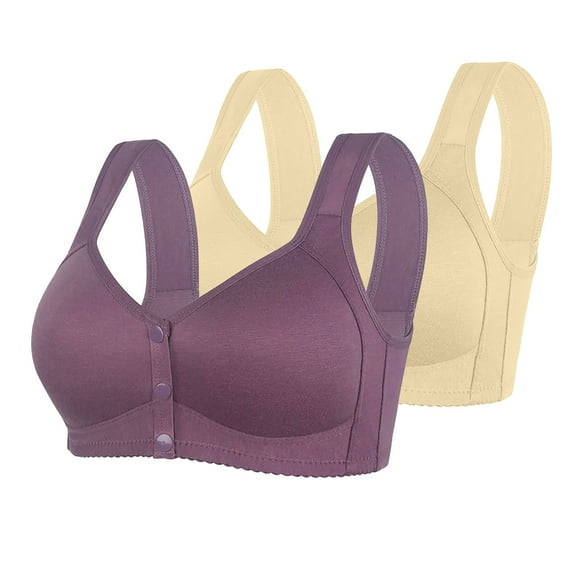 Kiplyki Sports Bras for Women Wholesale 2-Pack Large Comfortable And Breathable Without Steel Ring Daily Bra