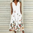 thumbnail image 1 of Kiplyki Summer Dress for Women 2024 Design Gradual Sleeveless Neck V-Neck Long Dress, 1 of 5